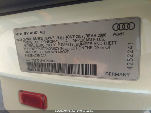 2023 Audi A6, VIN: WAUD3BF21PN025206