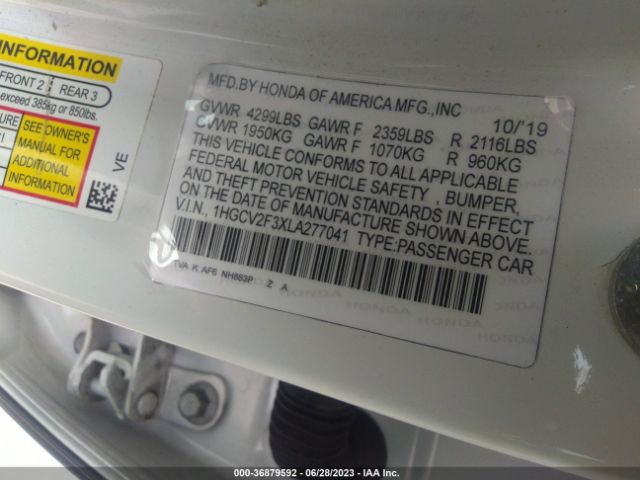 1HGCV1F31KA157248 Honda Accord Sedan Sport 1.5t