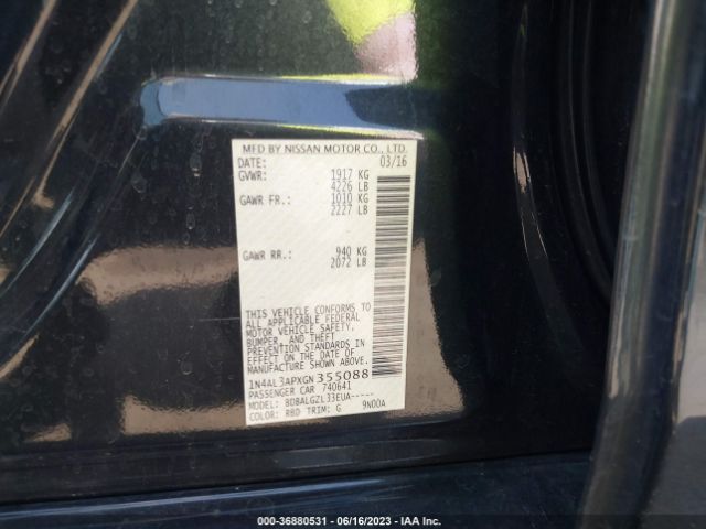 1N4AL3APXGN355088 Nissan Altima 2.5 S