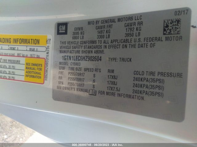 1GTN1LEC6HZ902604 GMC SIERRA 1500