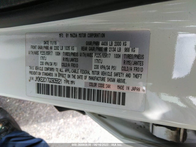 Mazda Cx-5 Touring 2016 JM3KE2CY7G0905621 Image 10