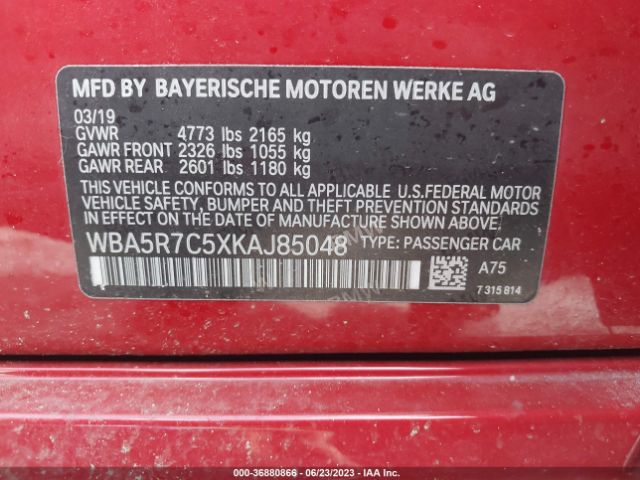 WBA5R7C5XKAJ85048 BMW 3 Series 330i Xdrive