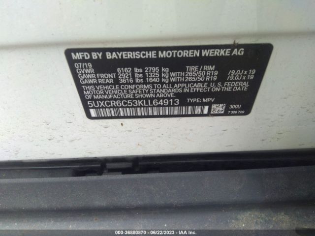 5UXCR6C53KLL64913 BMW X5 Xdrive40i