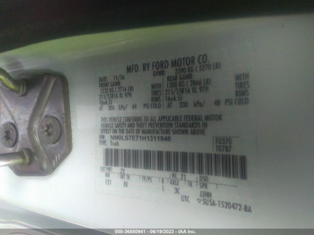 NM0LS7E71H1311946 Ford Transit Connect Van Xl