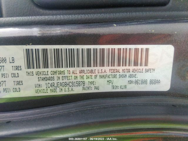1C4RJEAG8HC915878 Jeep Grand Cherokee Altitude