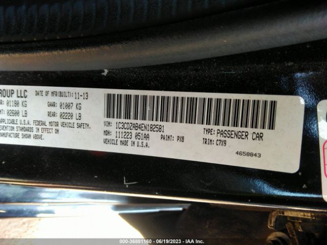 1C3CDZAB4EN182581 Dodge AVENGER SE