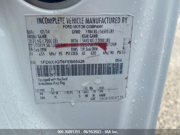 2015 Ford F-450, VIN: 1FD0X4GT6FEB05426
