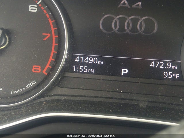 2019 AUDI A4 PREMIUM/TITANIUM PREMIUM VIN: WAUGMAF47KN001622
