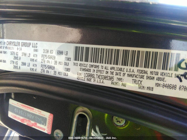 1C6RR6LTXES305305 RAM 1500 Lone Star