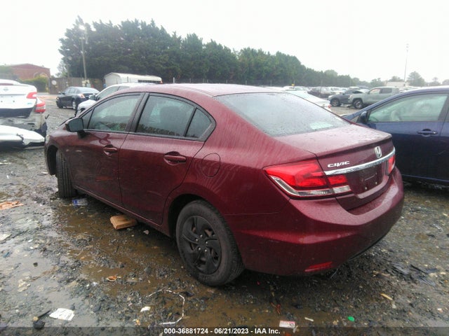 Honda Civic Sedan Lx 2014 2HGFB2F55EH546543 Image 3