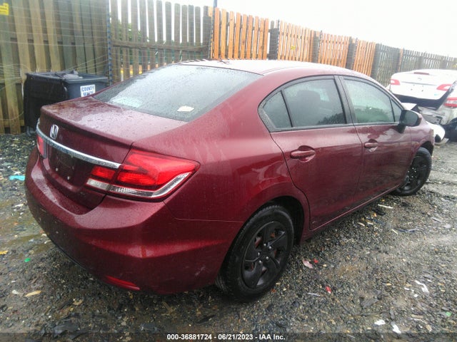 Honda Civic Sedan Lx 2014 2HGFB2F55EH546543 Image 4