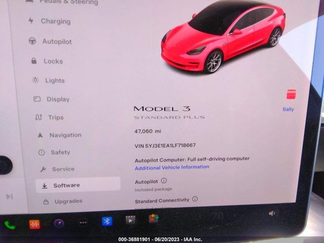 Tesla Model 3 Standard Range 2020 5YJ3E1EA1LF718667 Image 14