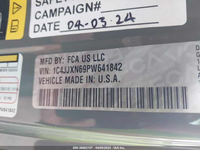 1C4JJXN69PW641842 Jeep WRANGLER 4XE