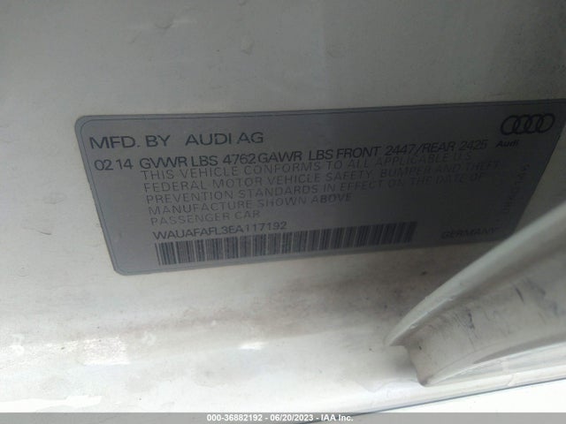 WAUAFAFL3EA117192 Audi A4 PREMIUM