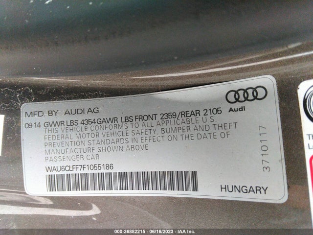 WAU6CLFF7F1055186 Audi A3 1.8t Premium