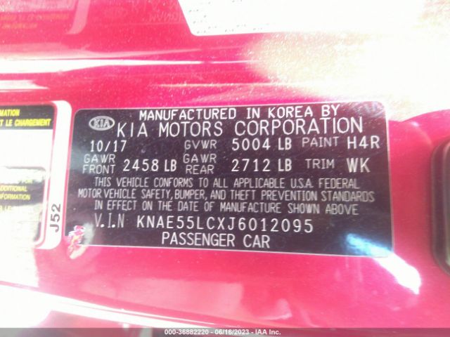 KNAE55LCXJ6012095 KIA Stinger Gt2