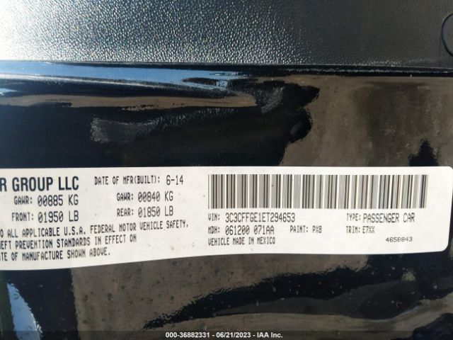 3C3CFFGE1ET294653 Fiat 500E