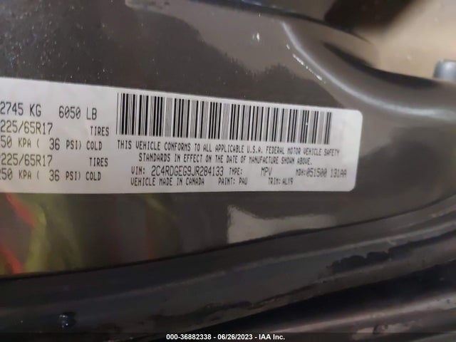 Dodge Grand Caravan Gt 2018 2C4RDGEG9JR284133 Image 16