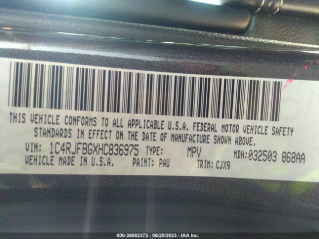 1C4RJFBGXHC836975 Jeep Grand Cherokee Limited