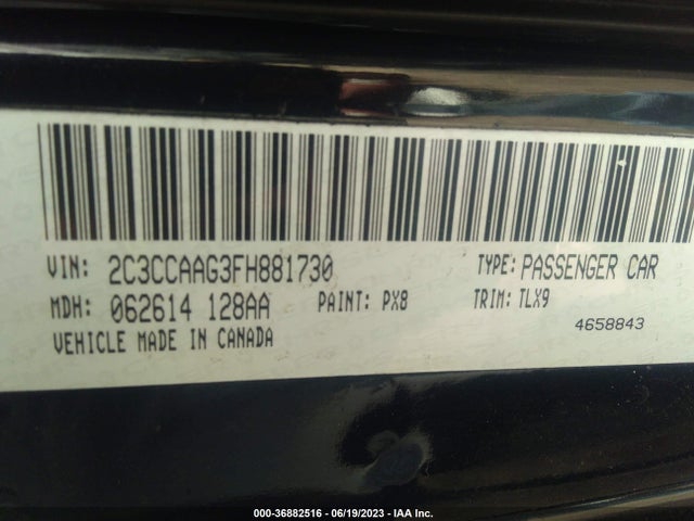 2C3CCAAG3FH881730 Chrysler 300 Limited