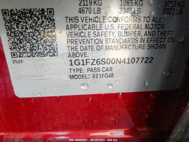 2022 Chevrolet Bolt EUV, VIN: 1G1FZ6S00N4107722
