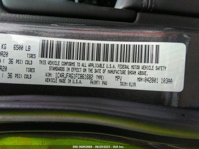 1C4RJFAG1FC861682 Jeep Grand Cherokee Altitude