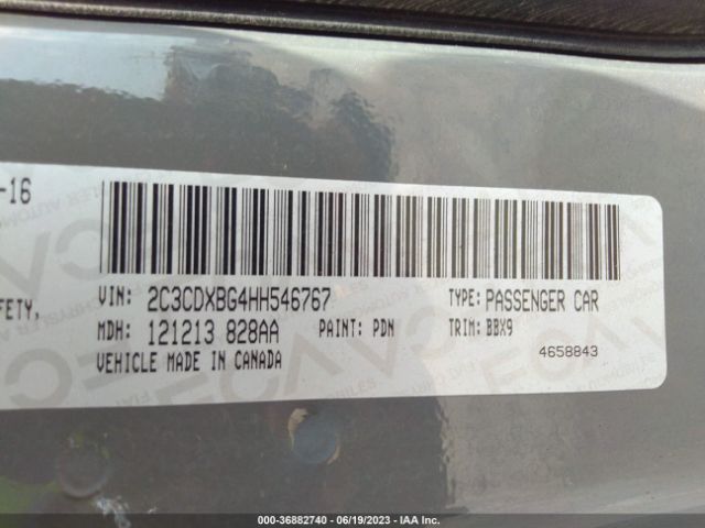 2C3CDXBG4HH546767 Dodge Charger Se