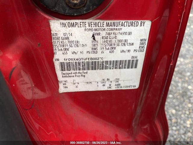 2015 Ford F-450, VIN: 1FD0X4GT9FEB00270