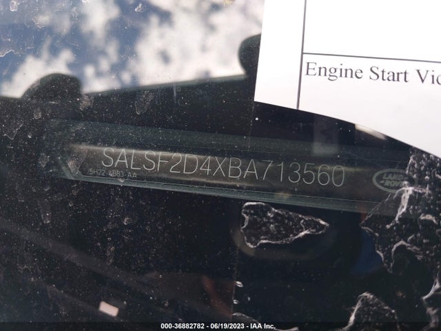2011 LAND ROVER RANGE ROVER SPORT HSE VIN: SALSF2D4XBA713560