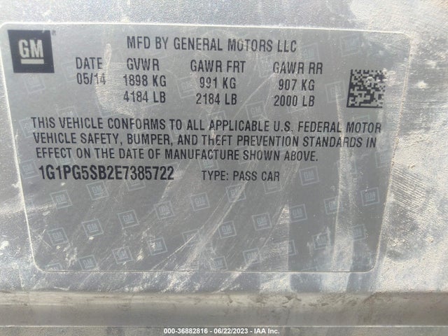 Chevrolet CRUZE LTZ 2014 1G1PG5SB2E7385722 Image 9