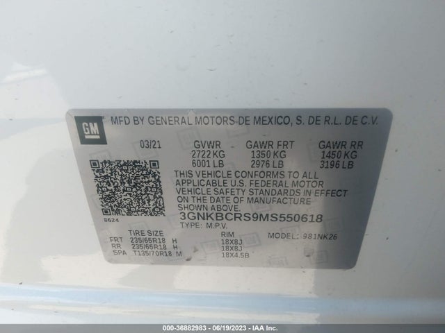 Chevrolet Blazer Lt 2021 3GNKBCRS9MS550618 Image 9