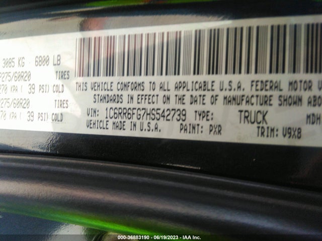 1C6RR6FG7HS542739 RAM 1500 Express