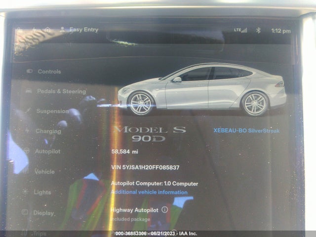 5YJSA1H20FF085837 Tesla Model S 85d/p85d/70d/90d/p90d