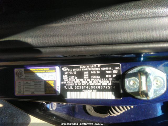 5XXGT4L30KG377514 KIA Optima S