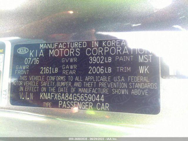 KNAFX6A84G5659044 KIA Forte Koup Ex