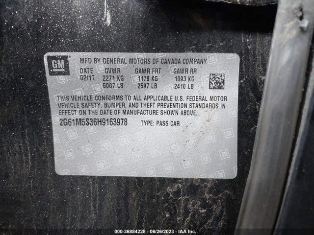 2G61M5S36H9163978 Cadillac XTS LUXURY
