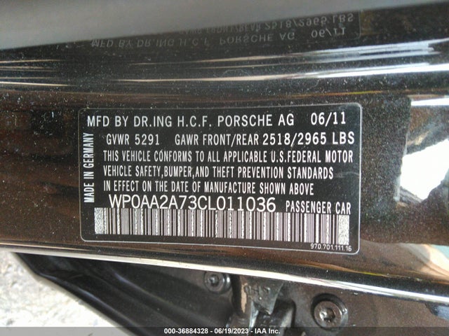 2012 PORSCHE PANAMERA WP0AA2A73CL011036 Photo 8