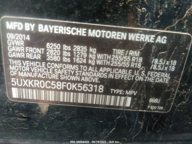 5UXKR0C58F0K56318 BMW X5 Xdrive35i
