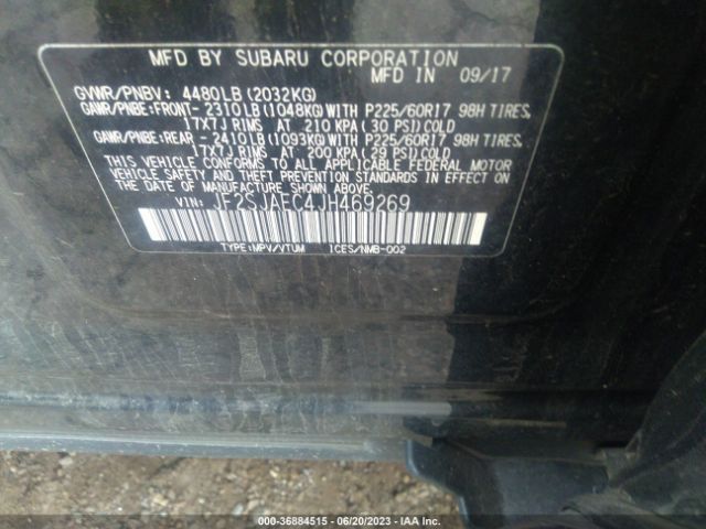 JF2SJAEC4JH469269 Subaru Forester Premium