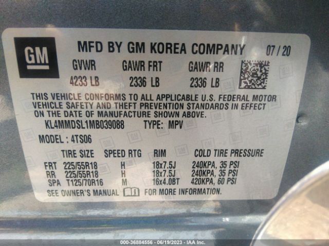 KL4MMDSL1MB039088 Buick Encore Gx Select