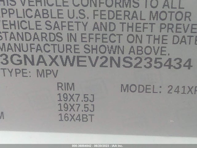 Chevrolet EQUINOX RS 2022 3GNAXWEV2NS235434 Image 9