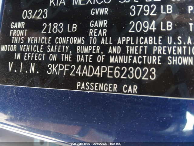 KIA Forte Lxs 2023 3KPF24AD4PE623023 Image 14