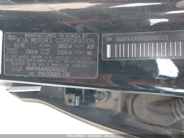 KNAFK4A66G5606525 KIA FORTE LX