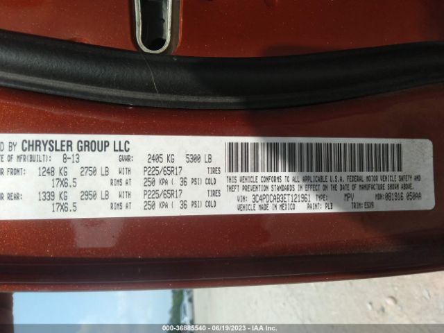 3C4PDCAB3ET121961 Dodge JOURNEY SE