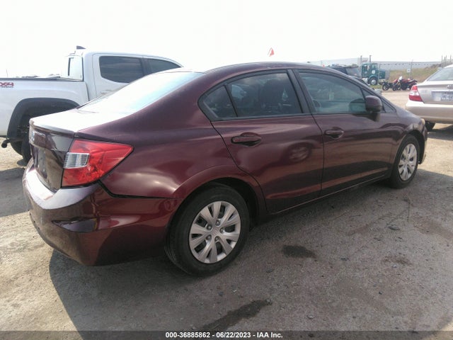 2012 HONDA CIVIC SDN LX VIN: 2HGFB2F57CH571442