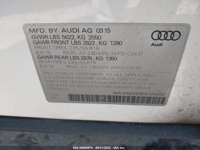 WA1DGAFP9FA124482 Audi Q5 Premium Plus