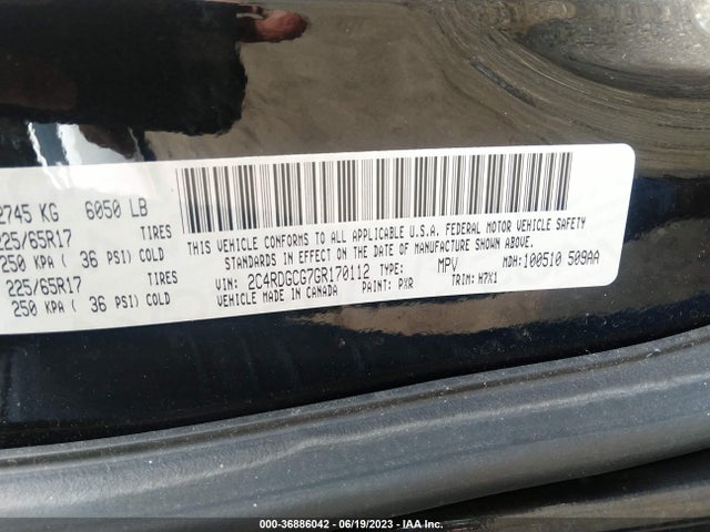 Dodge Grand Caravan Sxt 2016 2C4RDGCG7GR170112 Image 9