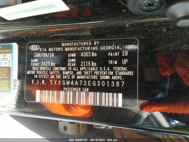 5XXGM4A73EG301387 KIA Optima Lx