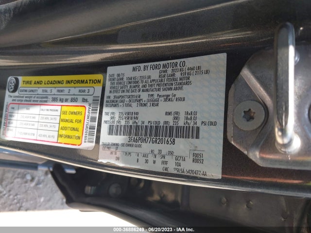 Ford FUSION SE 2016 3FA6P0H77GR201658 Image 16