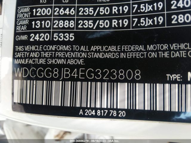 WDCGG8JB4EG323808 Mercedes-Benz Glk-class Glk 350